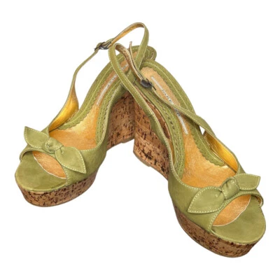 Renzy By Gianmarco Lorenzi EU Size 40 Wedges Platforms Shoes Pumps Made in Italy - Image 1 of 4