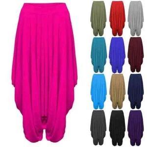 New BOHO Hippy Harem Ali Baba baggy Loose Plain Yoga-Trouser-Pant - Picture 1 of 16
