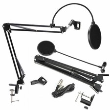 Sospensione microfono Desktop Studio Broadcast Boom Forbice Braccio Mic Titolare