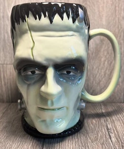 Vintage Frankenstein Universal Studios Monster Head Mug Vase Teleflora Rare 2000 - Picture 1 of 12