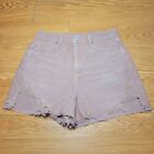 American Eagle Women's Mom Shorts  Distressed Jean  Size 10 Rose Colored