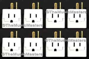 8X Potrójny 3 gniazda AC Wtyczka ścienna CUBE Power Kran Splitter 3-drożny adapter elektryczny - Zdjęcie 1 z 14
