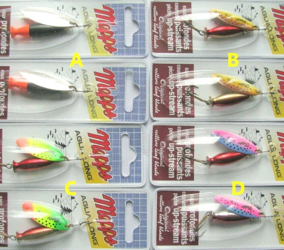 2 St. MEPPS Aglia Long schweren Spinner 12-17g Buntfarben Raubfisch Kunstköder  - Bild 1 von 1