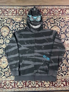 Sudadera con capucha vintage Y2K años 2000 estilo Volcom Bape cremallera completa - Imagen 1 de 8