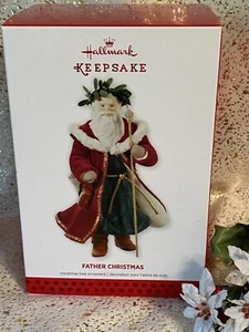 2013 Hallmark PADRE NAVIDAD #10 adorno San Nick (con mensaje de desplazamiento) - Imagen 1 de 3