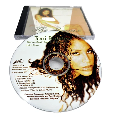 Toni Braxton : You're Makin Me High THE REMIX/Let It Flow Audio CD FREE SHIPPING — 第 1/4 张图片