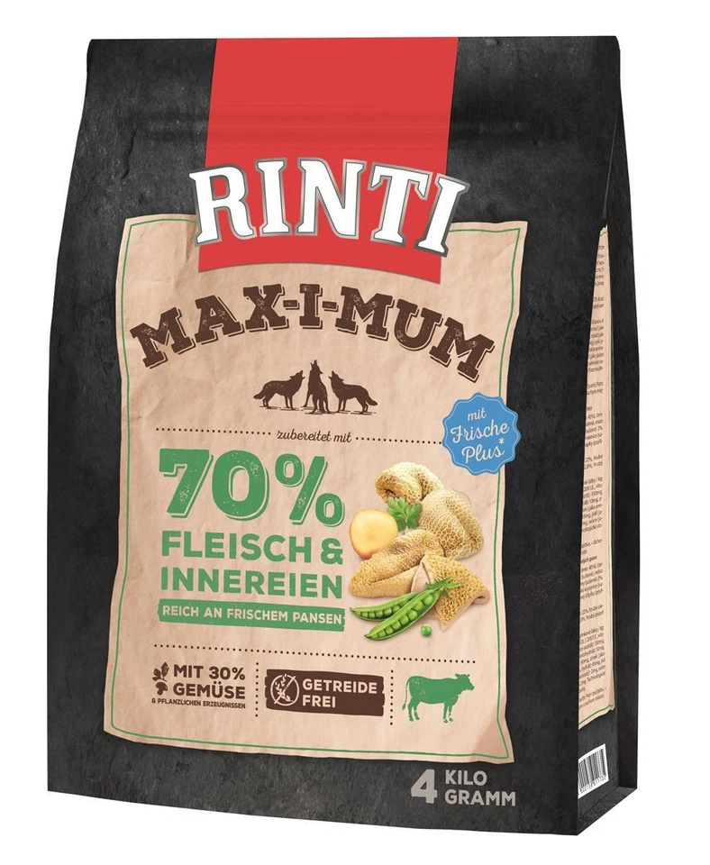 Rinti Trockenfutter MAX-I-MUM Max-i-mum Pansen 4 kg Hundefutter Trockenfutter - Bild 1 von 1