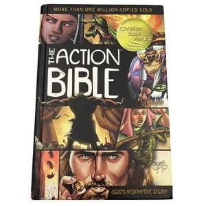 THE ACTION BIBLE Gods Redemptive Story Kids Animated Comics Illust Hardcover - Picture 1 of 19