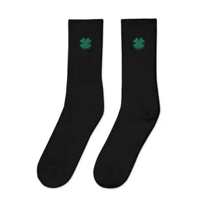 Calcetines ""trébol de cuatro hojas"" calcetines bordados - Imagen 1 de 13