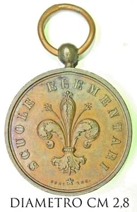 Firenze Scuole Elementari Firenze 1888-1889 medaglia Premio incisore Gori - Picture 1 of 2