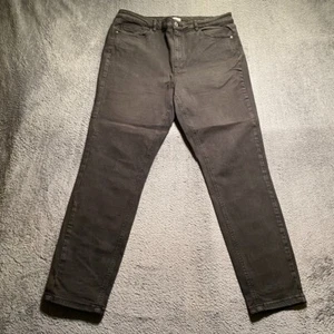 Camaieu Jeans Womens UK 16 Black Tapered Denim Casual - Picture 1 of 13