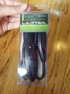 LED BOOK LIGHTS Ultra Performance 2 pack NEW! Black 3468723 Flexible Arm  - Picture 1 of 3