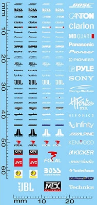 IDC DECALS Straßenrennen Tuning Sponsoren 27 Street racing Sponsors 1:64 Decal Abziehbilder