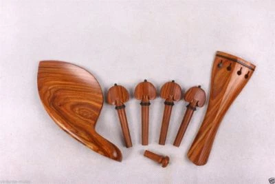 16inch Viola Kit Viola pegs Chin rest Tailpiece Rosewood Violin parts set up  - Image 1 of 4