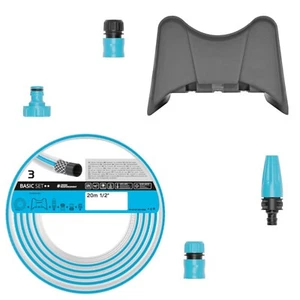 Set di irrigazione tubo da giardino tubo supporto a parete siringa da giardino frizione - Foto 1 di 8