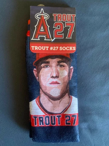 Los Angeles Anaheim Angels Mike Trout Socks #27 Promotional Stadium Giveaway SGA Cover