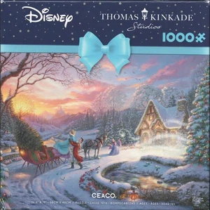 Kinkade Puzzle "Cinderella Bringing Home the Tree" 1000 Teile Ceaco USA - Bild 1 von 4