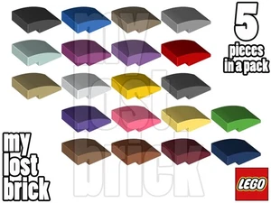 LEGO - Part 24309 - Slopes Curved 3x2 (Pack of 5) + NEW + SELECT COLOUR - Picture 1 of 21