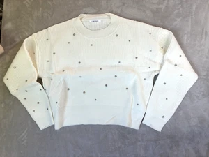 SUÉTER MUJER MARCA CREMA TALLA 2XL CON ADORNO CRISTAL SUAVE - Imagen 1 de 5