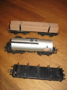 Trix Express H0, 3 Güter-Wagen Blech, 50iger Jahre, DC Analog - Bild 1 von 3