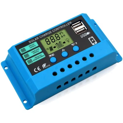 Solar Laderegler, Solarladegerät, Solar Controller mit USB Port - Bild 1 von 2
