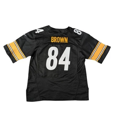 Футболка Nike NFL Antonio коричневая No84 мужская размер 44 Pittsburgh Steelers на поле - Изображение 1 из 4