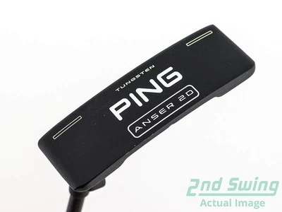 Ping 2023 Anser 2D Putter Slight Arc Graphite Left Black Dot 35.0in - Image 1 of 4