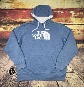 Vintage The North Face Hoodie Sweatshirt Herren Large Blau Wandern Spellout Pullover L - Bild 1 von 11