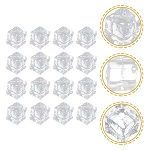 100pcs Fake Clear Acrylic Irregular Fake Ice Photography Props - Picture 1 of 10