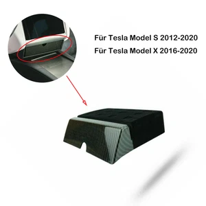 Carbon Aufbewahrungsbox für Tesla Model X/S: Center Konsole Organizer Schublade - Bild 1 von 8