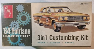 Vintage AMT 1964 FORD FAIRLANE 500 3 In 1 Model Kit Please Read Description - Picture 1 of 8