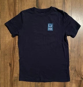 #1030 HUK Youth Med T-Shirt Multicolor Graphic Design On The Back - Picture 1 of 8