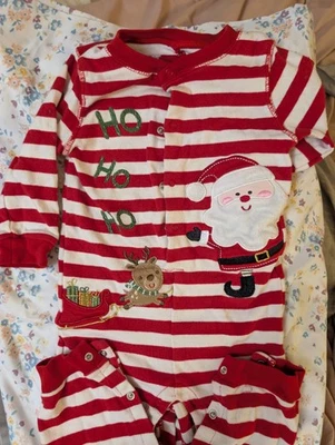 Koala Niños 18 meses Reno Santa Navidad Mono Dormir Rojo Blanco Rayas  Foto 1 de 3