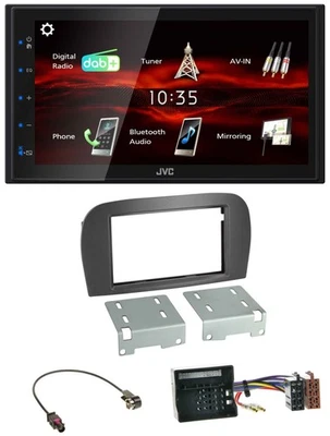 JVC USB Bluetooth MP3 DAB 2DIN Autoradio für Mercedes SL-Klasse R230 2006-2011 - Bild 1 von 4