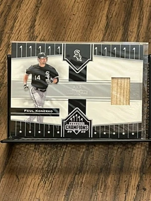 PAUL KONERKO 2005 DONRUSS CHAMPIONS "IMPRESSIONS" CHICAGO GAME-USED BAT RELIC!!! - Image 1 of 2