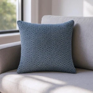 Sundour Aztec Filled Cushion Navy - Picture 1 of 3