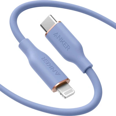 Anker Powerline III Flow Silicone USB-C to iPhone 6FT Cable charger long - Image 1 of 4