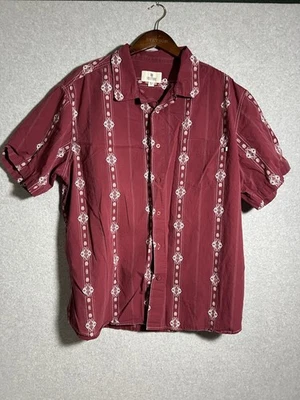 Campia Moda Hawaiian Shirt Men XL Short-Sleeve Color Cotton Pocket - Image 1 of 4