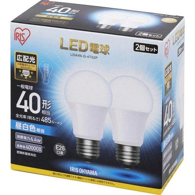 Energy-Saving IRIS LED Bulbs E26 Wide Beam 40W Equivalent Daylight White Se 890 - Image 1 of 4