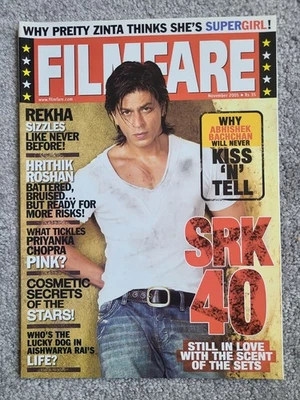 Filmfare Nov 2005 Magazine - Shahrukh Khan at 40 Years Priyanka Hrithik - Image 1 of 4