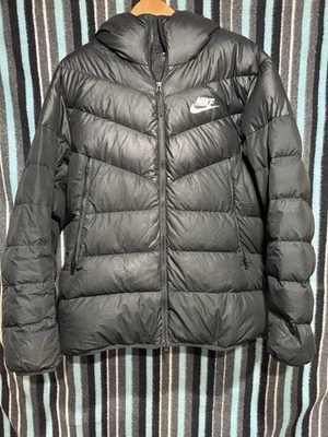 Nike Sportswear Down Fill Hooded Puffer Jacket Black 928833-010 Size Xl - Image 1 of 4