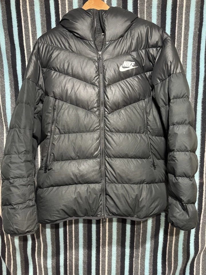 Nike Sportswear Down Fill Hooded Puffer Jacket Black 928833-010 Size Xl - Image 1 of 4