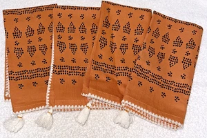 Servilletas Opalhouse 4pk Shell Stitch - 100 % algodón diseñadas con Jungalow - ámbar - Imagen 1 de 4