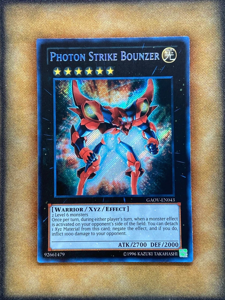 Yugioh Photon Strike Bounzer GAOV-EN043 Secret Rare NM - Image 1 of 1