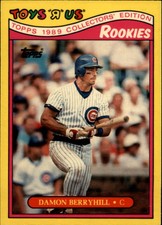 1989 Chicago Cubs Toys'R'Us Rookies Baseball Card #4 Damon Berryhill