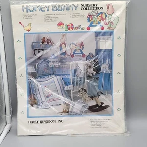 Vintage Daisy Kingdom Nursery Collection Honey Bunny Dust Ruffle NOS - Picture 1 of 7