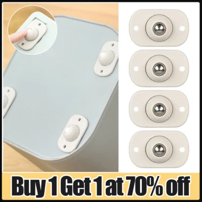 4PCS Ball Swivel Castors Steel Wheels Trolley Small Furniture Casters Roller UK