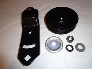 67-72 Mopar A B E C Body Cuda GTX 383 440 Fan Belt Idler Pulley Bracket W/Air - Picture 1 of 2