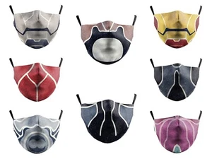 Adult Unisex Cosplay Facemasks Adjustable Transformers 3D Superhero Mouth Masks - Picture 1 of 29