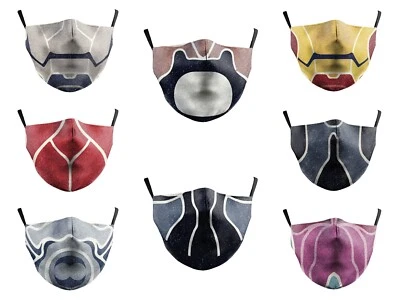 Adult Unisex Cosplay Facemasks Adjustable Transformers 3D Superhero Mouth Masks - Bild 1 von 4